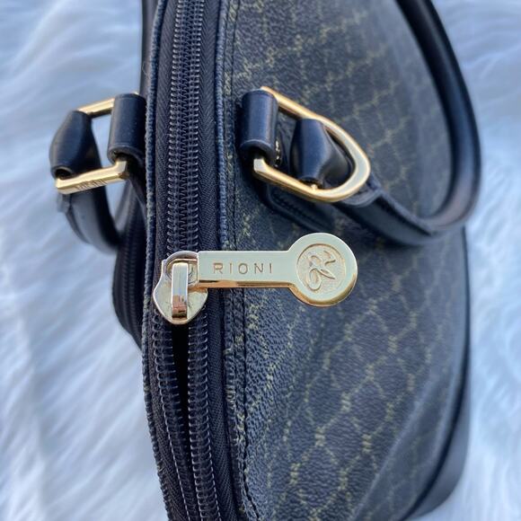 Rioni black and gold dome handle bag - Picture 8 of 12